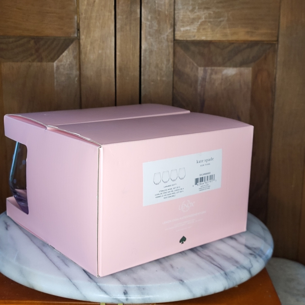 Kate Spade Pink Glassware - Picture 7 of 11